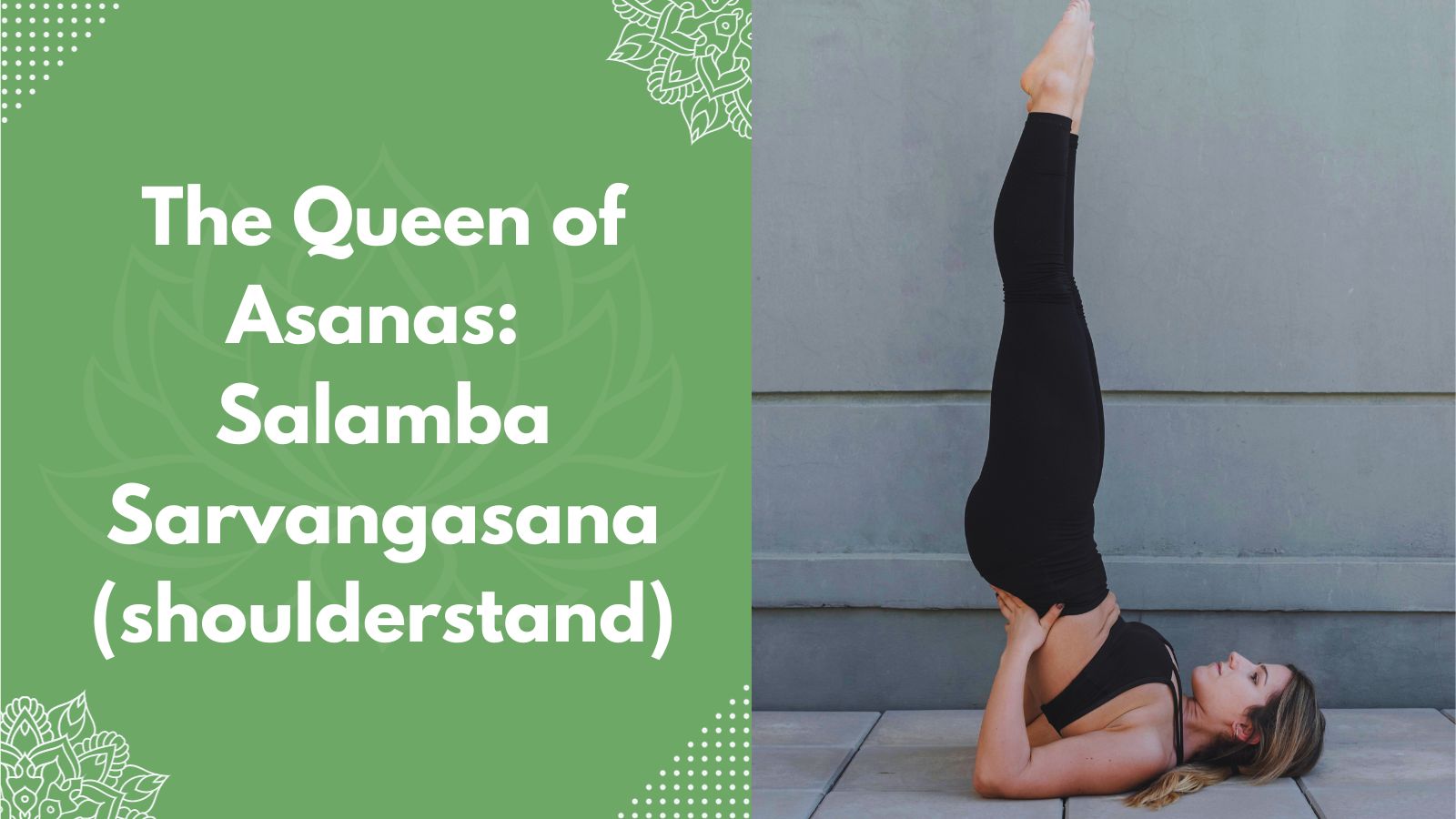 The Queen of Asanas: Salamba Sarvangasana(shoulderstand)